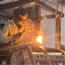 Engineer working on aircraft design