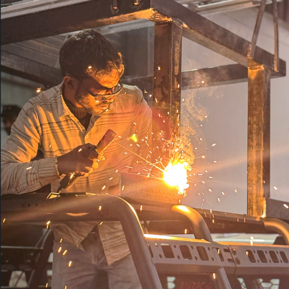 Engineer working on aircraft design